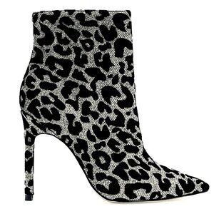 Express Metallic Leopard Booties